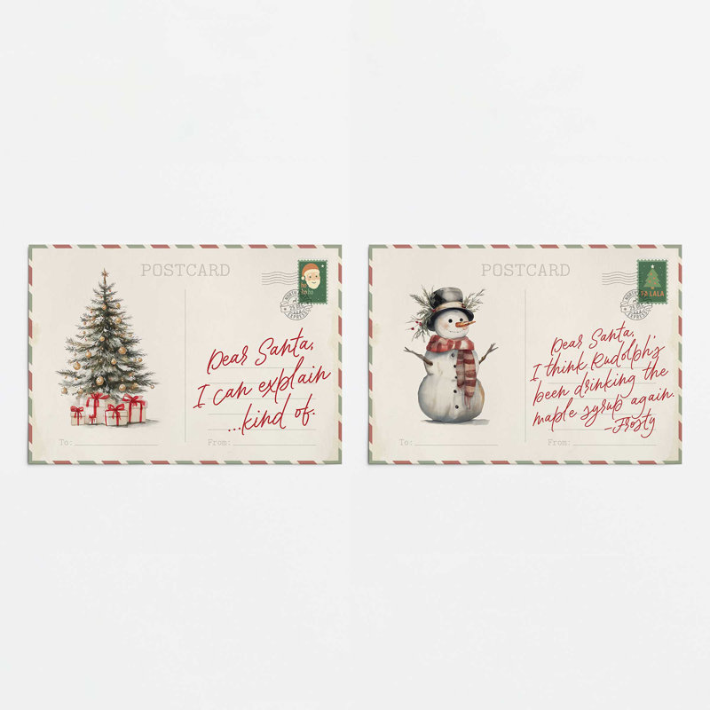 «Dear Santa Diaries», reproduction d'art, H 24 po x l 36 po