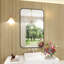 Flat Aluminum Framed Rectangle Wall Accent Mirror-422856294-422856314
