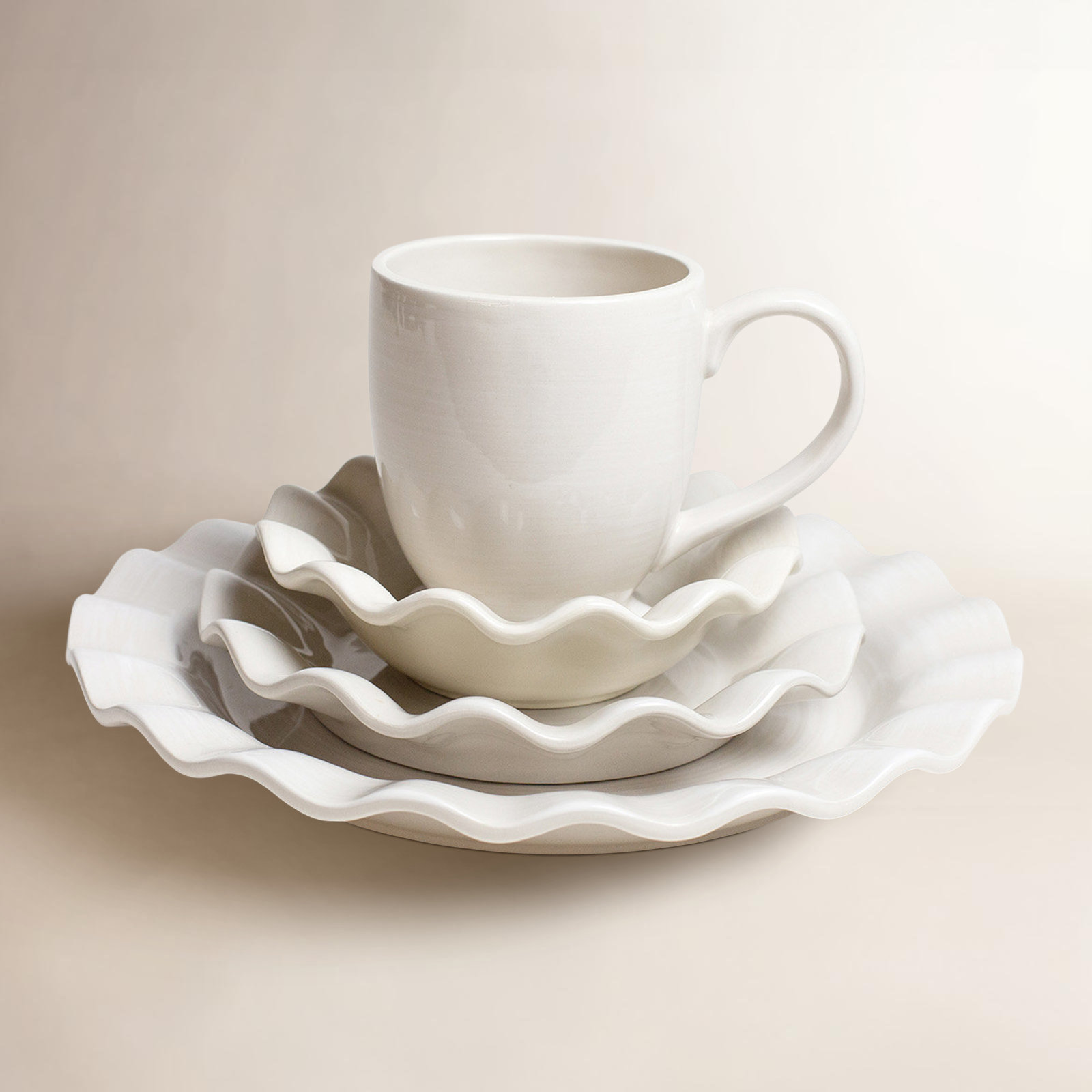 Signature White Collection Dinnerware Set