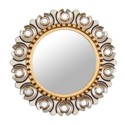 Ameed Solid Wood Flat Wall Mirror