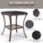 Ozetta Square Wood Wicker Outdoor , 21.65'' in. W 21.65'' in. D