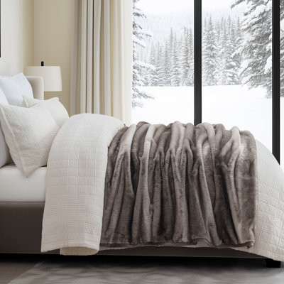 Luxury Mink Faux Fur Throw Blanket
