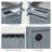 Outdoor Kitchen Island with Stainless Steel Top-1208146644