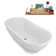 67" Streamline Soaking Freestanding Tub and Tray With Internal Drain