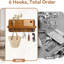 Wood Wall Organizer with Key Hooks-1755951939
