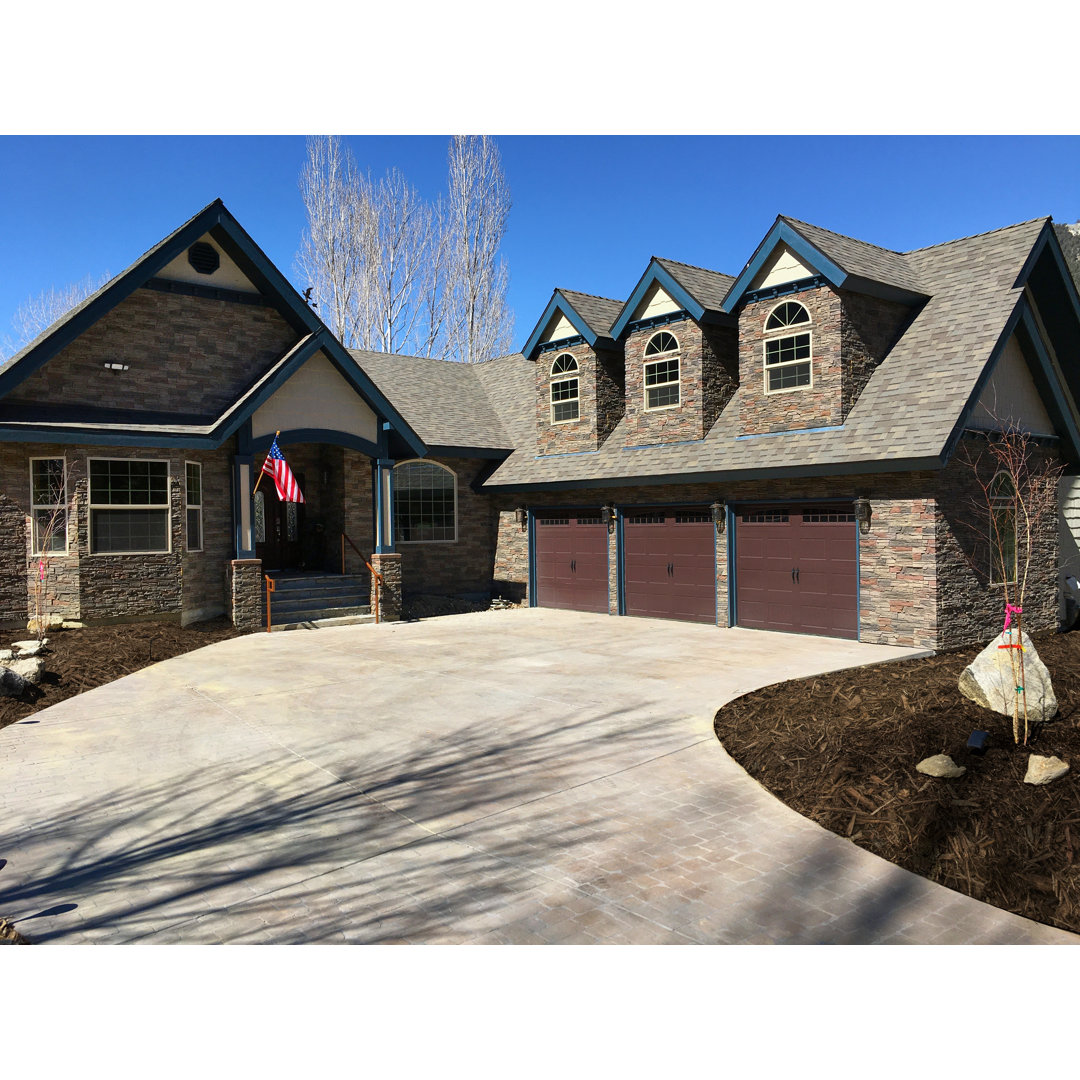 12.5" x 12" Stone Wall Paneling in Gray GenStone