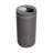 iDesign iD Clean BPA-Free Plastic Refillable Wipe Dispenser, Charcoal