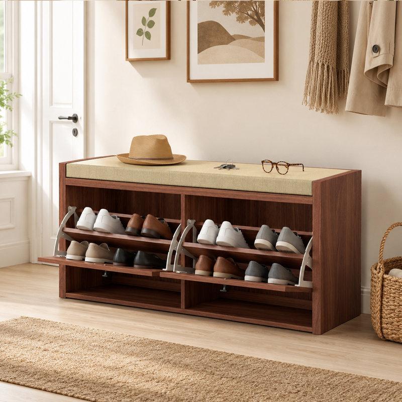 Linen Upholstered Bench