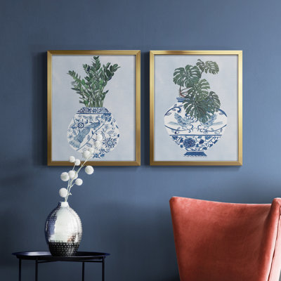Vase au clair de lune I - Toile avec cadre de qualité supérieure - Prêt à être accroché