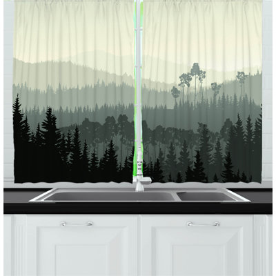 Pointed Kitchen Curtain