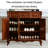 American solid wood large storage shoe cabinet 18 Pair Shoe Storage Cabinet