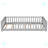Twin Floor Platform Bed with Fence without Door-1641684354