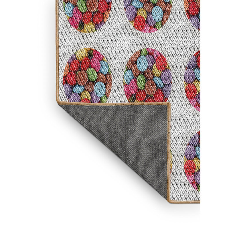 Rouge Retzlaff/bleu/gris Tapis décoratif, Rectangle 8 pi x 10 pi
