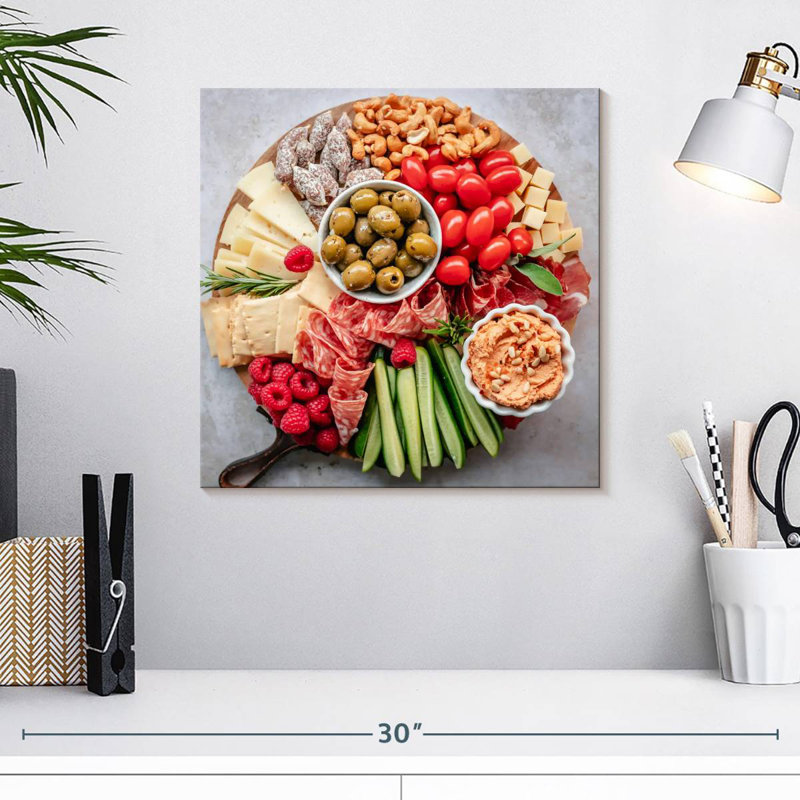 Yarlin Charcuterie Board, 16" H x 16" W