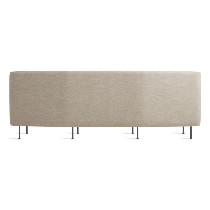 Bloke Sofa, Tait Stone Textured Basketweave, 34" H x 95" W x 32" D, Slate