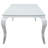 Carone Rectangular Glass Top Dining Table-106625985-107492805