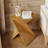 Farmhouse Square Solid Wood End Table With Twisted Design-2027268480