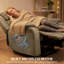 Fauteuil inclinable Massage Massage Lift pour personnes âgées, brun-328409157