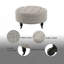 Repose-pieds en tissu avec roulettes Upendo