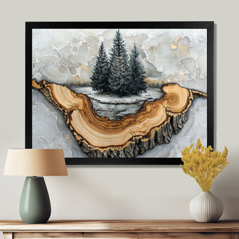 Iseline III - Landscapes Wall Art, Reproduction encadrée d'une seule photo, H 30 po x l 40 po, Noir