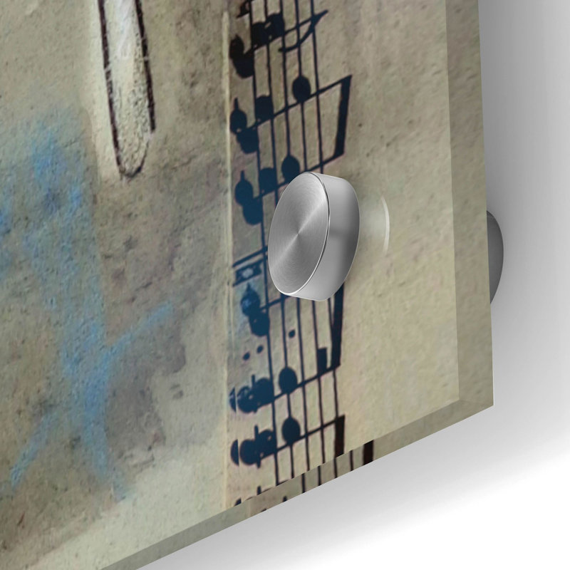  «Blue Melody» par Loui Jover, art mural en verre acrylique, H 36 po x l 24 po x P 0,2 po