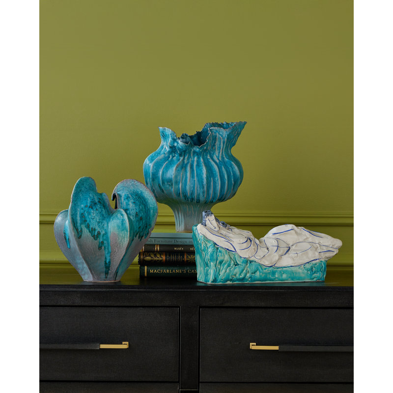 Free-Form Blue Vase