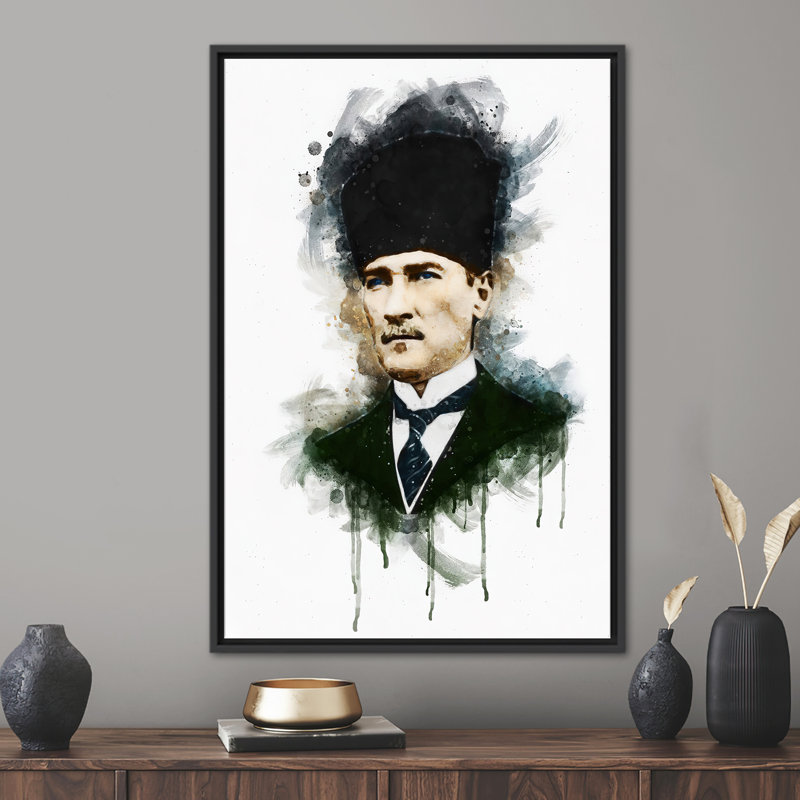 Motivation, impression sur toile, aquarelle, Noir, Reproduction encadrée sans passe-partout, H 94 po x l 41 po
