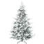 Arbre de Noël artificiel enneigé 8 pieds avec 1479 branches de cèdre réalistes, ouverture automatique, décoration des Fêtes, vert