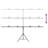 Vidaxl T-Shape Background Stand Black -113245818