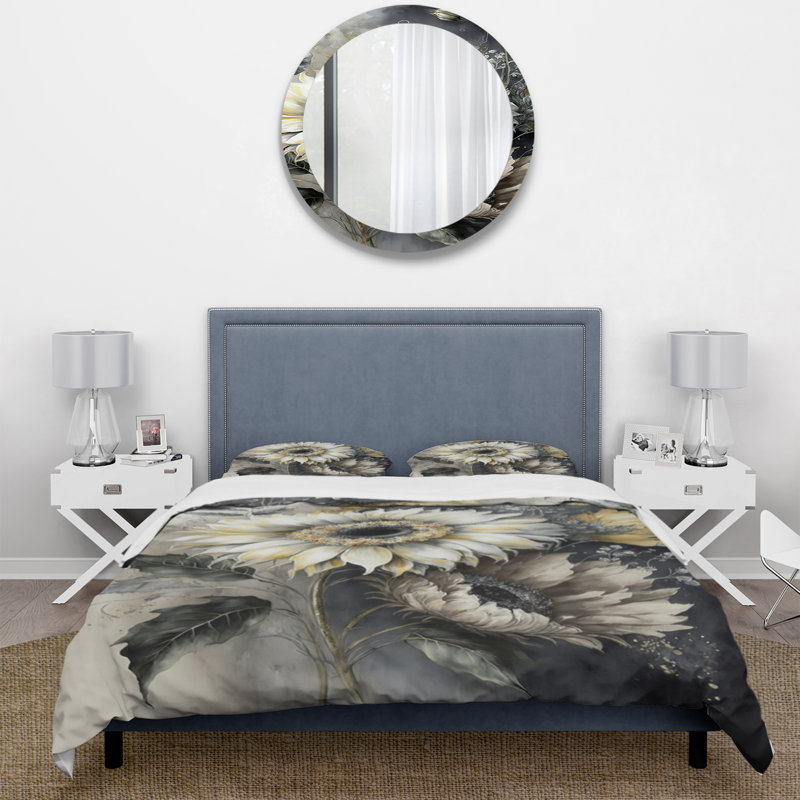  Microfiber / Polyester Duvet Cover Set, Twin Duvet Cover + 1 Standard Sham