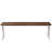 71" Rustic Rectangular Kitchen Table With X-Trestle Metal Legs-201738712