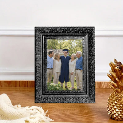 Cadre photo sophistiqué doré antique 1PC pour photos et décor de salon 5 po x 7 po