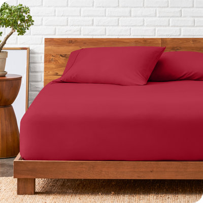 Microfiber Fitted Sheet with Pillowcase Set   