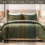 3-Piece King Velvet Coverlet Mini Set,Green