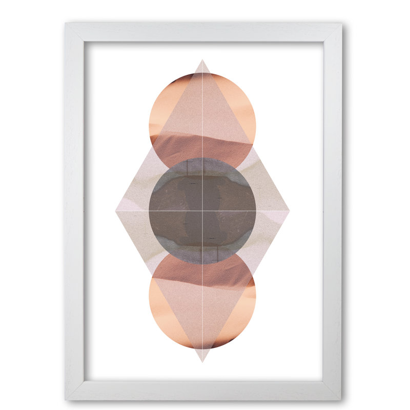 Abstract Sandstorm 3 - Print, 30 cm H x 21 cm W x 5 cm D, White Grain Frame