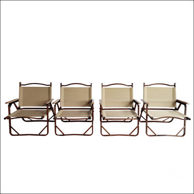 Chaise pliante et portable avec accoudoirs en aluminium pour enfants
