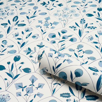 Papier peint floral Frances