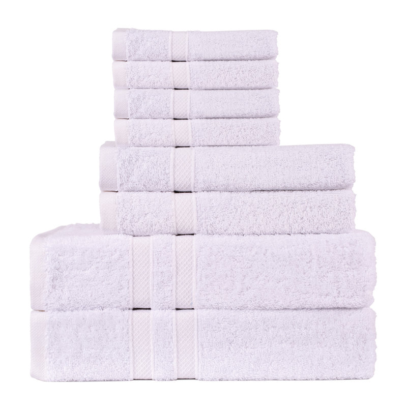 Killian 100% Cotton Plush Mulit-Size Set, White