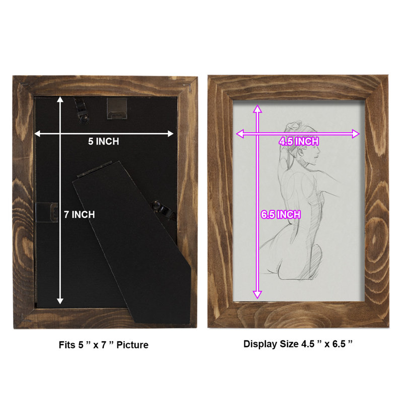 «Geltrude femelle dos croquis II», reproduction sur papier, H 6 po x l 4 po x P 1 po, Noyer