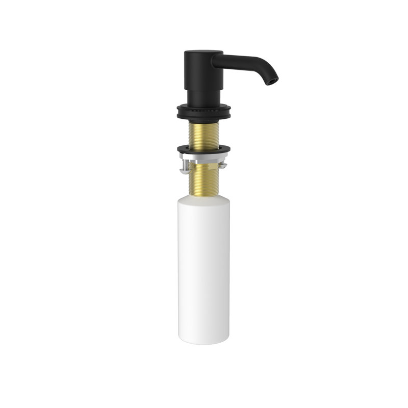 Taft Soap or Lotion Dispenser, Flat Black