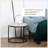 Round Nesting Tables Set Of 2, Stacking Coffee Table Set With Metal Frame For Living Room, Grey