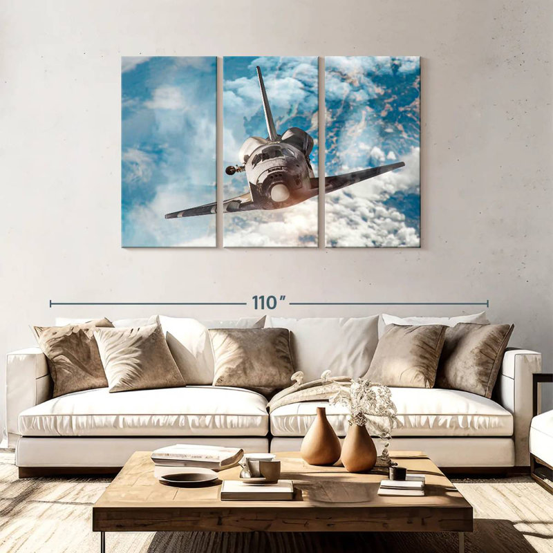 Oberle Spacecraft Ascent, 48" H x 74" W