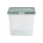 Wham Clip Square Plastic Storage Boxes with Secure Clip Lock Lids Clear/Stone/Slate Grey-1358183933-1358183934
