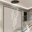 Luminaire suspendu DEL 9 lumières noir / argent / or Keiri-624019003