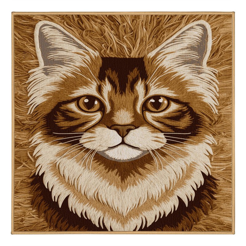  Tapis lavable Scottish Fold Cats, Carré 4 pi