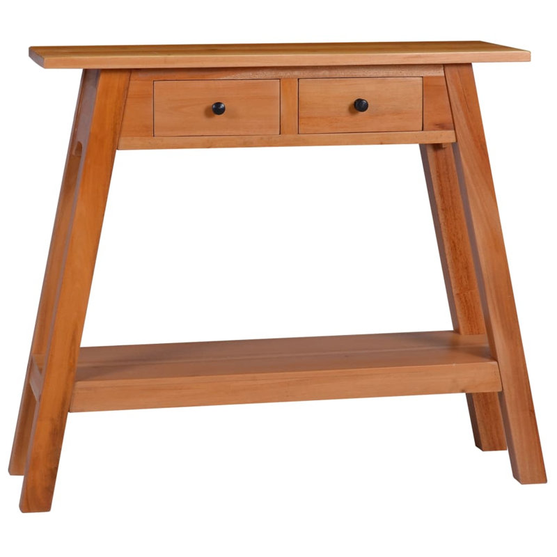 Delvonte Solid Wood Console Table, Wanut