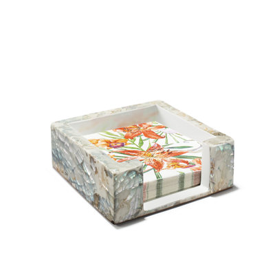 Burl Veneer Dinner Napkin Holder