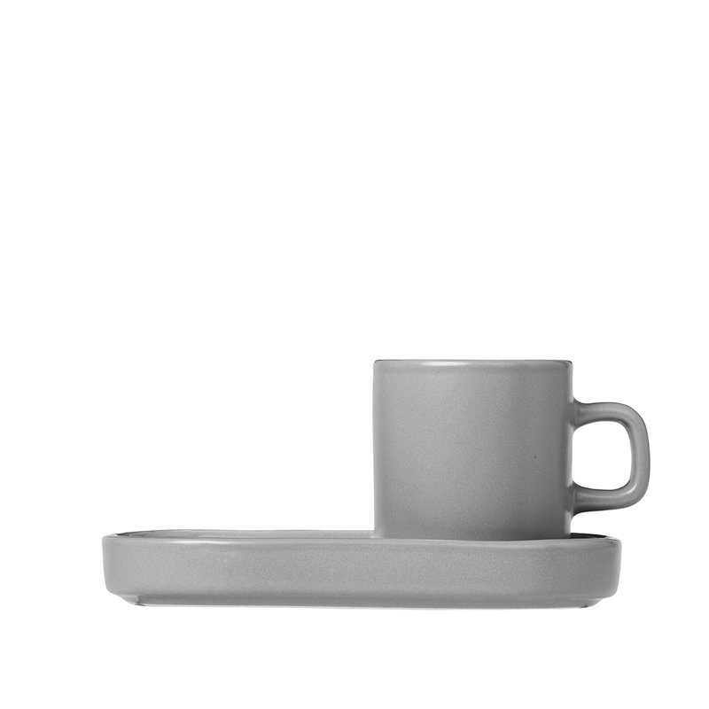 Pilar Ceramic Espresso Cup, Gray