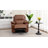 36.22" Faux Leather Manual Swivel Rocker Recliner-281734400