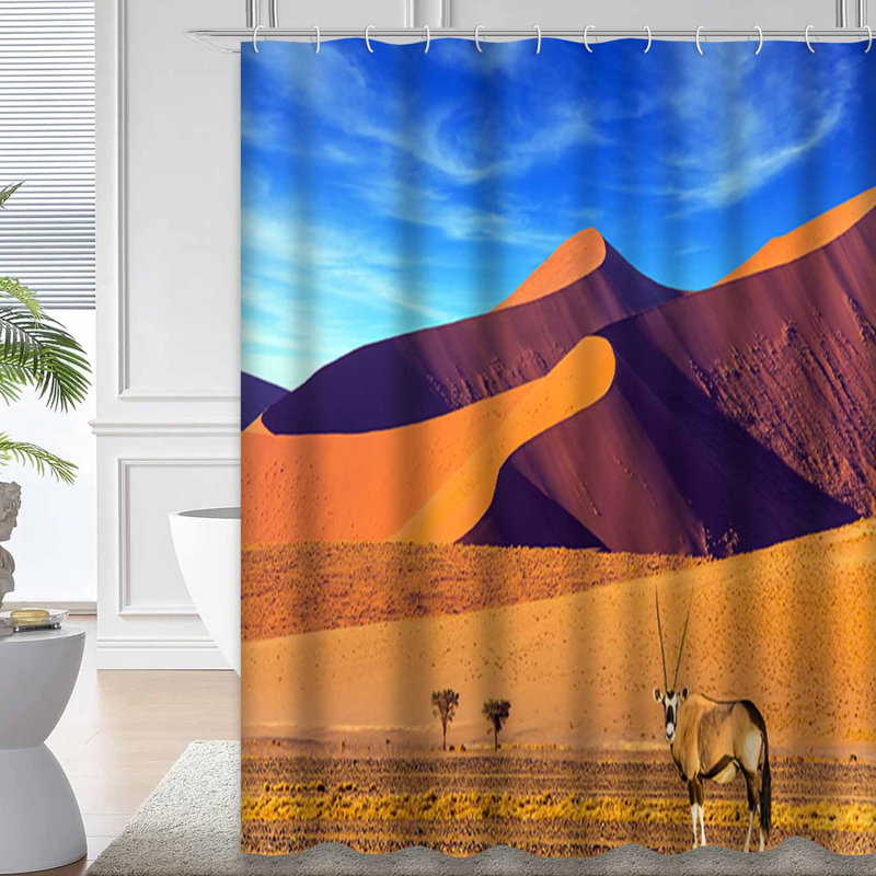 Rideau de douche South Road Desert Sunset, L 72 po x l 84 po